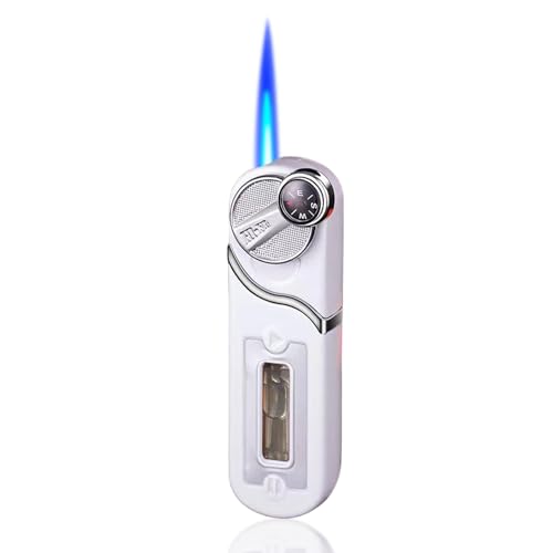 Encendedor antorcha ajustable con brújula blanco