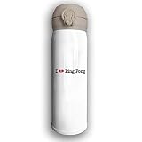 LZHANDA Bounce Cover Design I Love Ping Pong,Leak-Proof Vaccum Cup,Travel Mug wi...