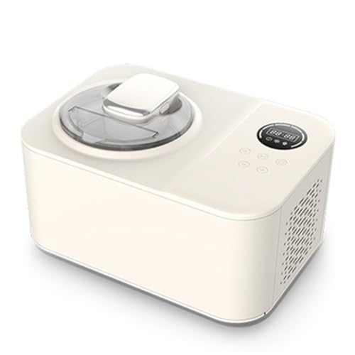 XSDAJSD Sorbetière Automatique à compresseur avec écran LCD, arrêt Automatique, Amovible et Lavable, pour yaourts glacés, Glaces et sorbets