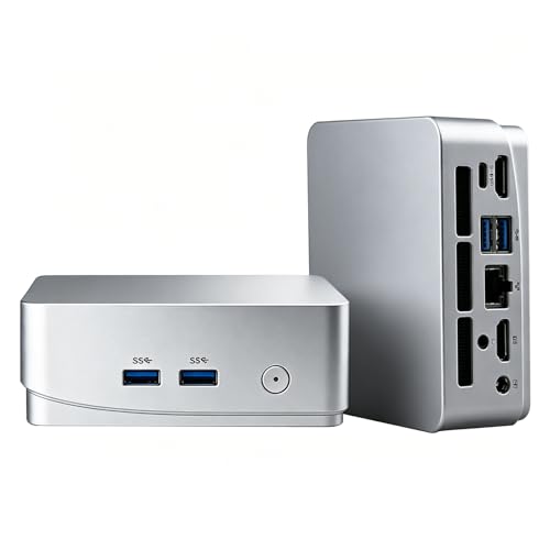 Breloom Mini PC 16GB RAM 512GB SSD�AAMD Ryzen 3550H(�ő�3.7GHz)�~�j�R���s���[�^�[�A4K�f�B�X�v���C/HDMI+Type-C+2 x USB3.0+RJ45/Wi-Fi 6/BT 5.2 �ƒ�p/�r�W