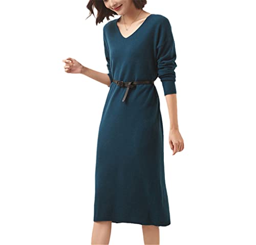 Robe d'hiver en laine tricotée de qualité supérieure Molan
