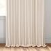 HPD Half Price Drapes Extra Wide Faux Silk Blackout Curtains 96 Inches Long for Bedroom & Living Room Vintage Textured Blackout Curtain (1 Panel), 100W x 96L, Off White
