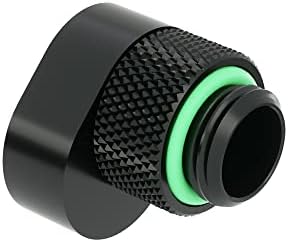 Carriola Raccordo A 90 Gradi Offset Rotante A 360 Gradi, Filettatura G1/4 ", Connettore A Gomo Corto Da 21mm Per La Costruzione Di Loop Di Liquidi Per Computer