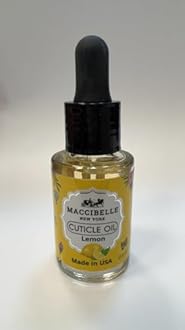 Maccibelle Cuticle Oil 0.5 oz - Soothe Nail Dry Cracked Cuticles (Lemon, 0.5 Fl Oz)