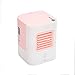 Gmjay Chłodnica powietrza mini przenośny wentylator klimatyzator 3 w 1 ładowanie USB dom chłodzenie powietrza nano wentylator mały chłodziarka nawilżacz powietrza, jasnoróżowy