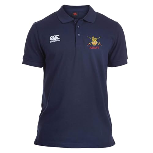 Image of Army (Old Logo) Canterbury Rugby Polo (UK, Alpha, L, Regular, Regular, Navy)