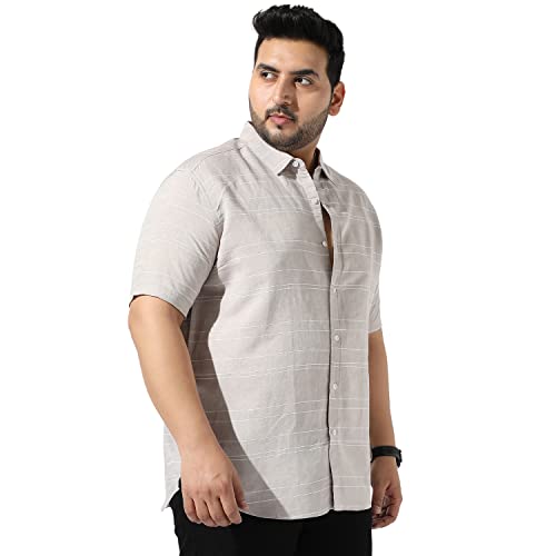 Image of Instafab Plus Men's Button Up Regular Fit Shirt for Casual Wear Modern Clothing Shirt Crafted with Regular Sleeve, Comfort Fit & High-Performance for Everyday Wear