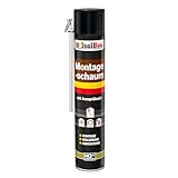 Isolbau Bauschaum B2 Montageschaum mit Aussprührohr - PU-Pistolenschaum Adapterschaum für Montage,...