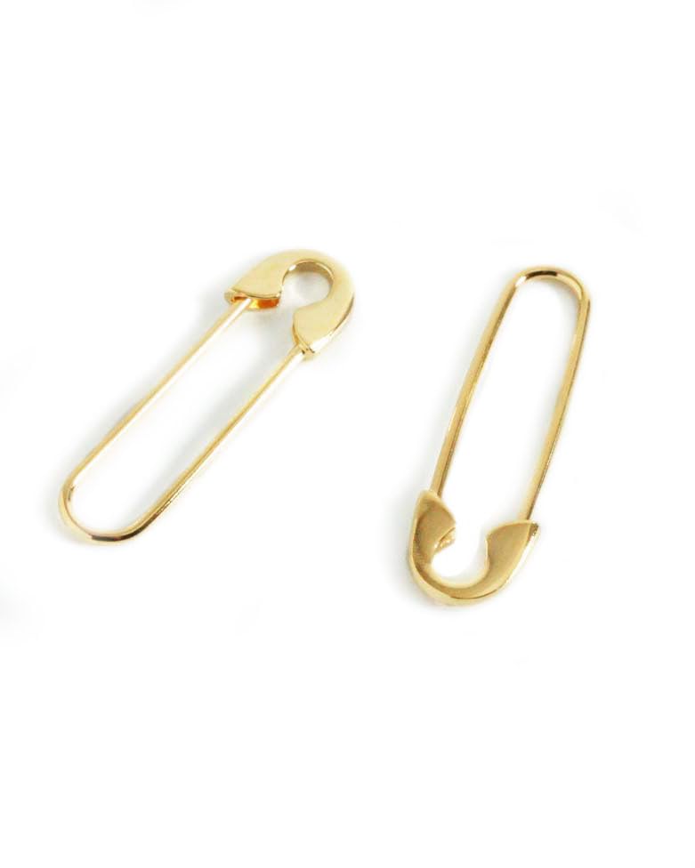 Boucles d'oreilles ROCKOLA OR avec bain d'or précieux Moon