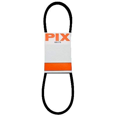 Pix A99 Rubber Industrial V Belt, Black, 1/2