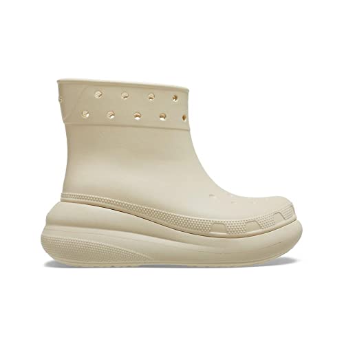 CROCS Classic Crush Rain Boot - Bone - M7W9, 207946-2Y2-M7W9, Unisex Adult, Bone, M7W9