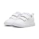 PUMA Unisex Kinder Courtflex V3 V Inf Sneaker, Puma White Puma White Silver Mist, 27 EU