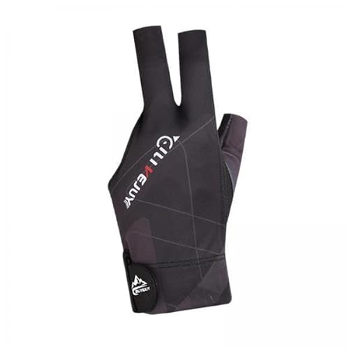 Zxpjkyu 2X Billiards Glove 3 Finger, Snooker Cue Sport Glove, Wear Resistant Pool Cue Glove, Three Finger Pool Glove for Training