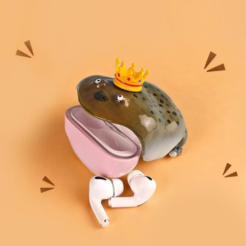 Novel Frog Case for AirPods, Ugly Cute Frog Earbuds Cases, Funny Unique Gift, Resin Material (A-1,1) by JDIV - Image 6
