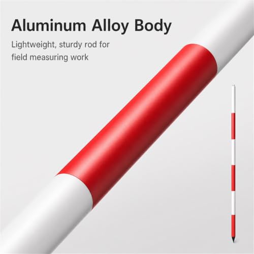 Poste topográfico de aluminio segmentado de alta resistencia estructural 7