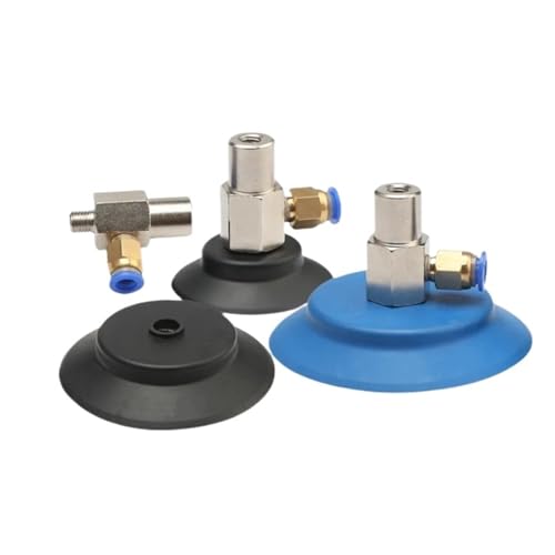 1Pcs Vacuum Suction Cup Industrial Pneumatic PFYK-60 80 95 Single Layer Imported Silicone Manipulator Accessories Vacuum Suction(Blue)