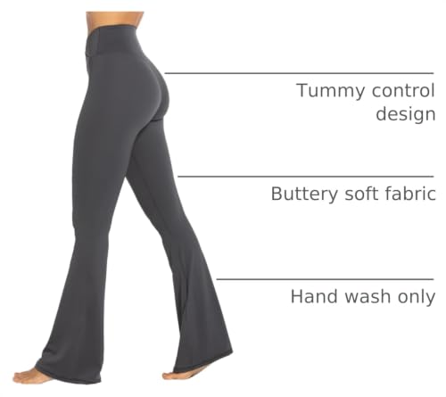 Image of Sunzel Flare Leggings, Crossover Yoga Pants with Tummy Control, High-Waisted and Wide Leg