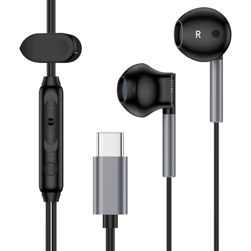 Pixel 9A USB C Headphones Wired for Google Pixel 10/10 Pro/10 Pro XL/9 Pro Fold/9 xl/9/9a/8/7/6,USB Type C Wired Headphones Earbuds Earphones HiFi Stereo with Mic for Samsung Galaxy A17/S25/S24