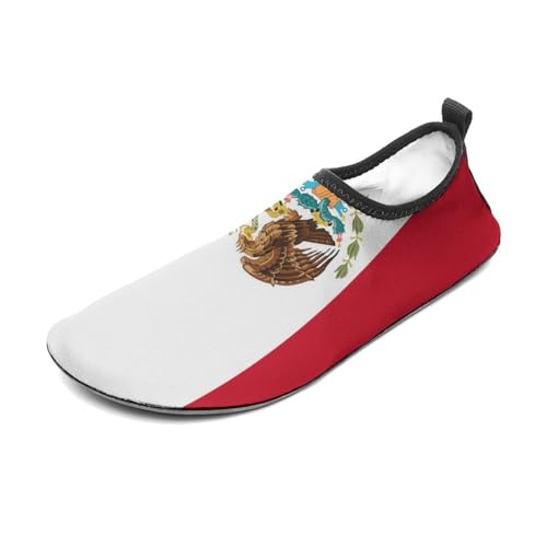 Mexican Flag Water Shoes for Women Men Quick-Dry Aqua Socks Swim Beach Barefoot Yoga Surf Pool Camping4