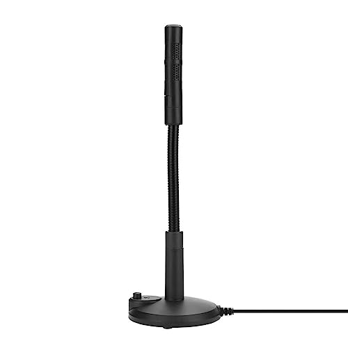 aqxreight USB Microphone for ComputerUSB Omnidirectional USB Microphone for Computer Desktop Plug Play Recording, Online Chatting C Rophone 360Stand PC