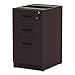 Alera Valencia Series 16 by 22 by 28-Inch 2 Box and 1 File Drawer Full Pedestal, Mahogany