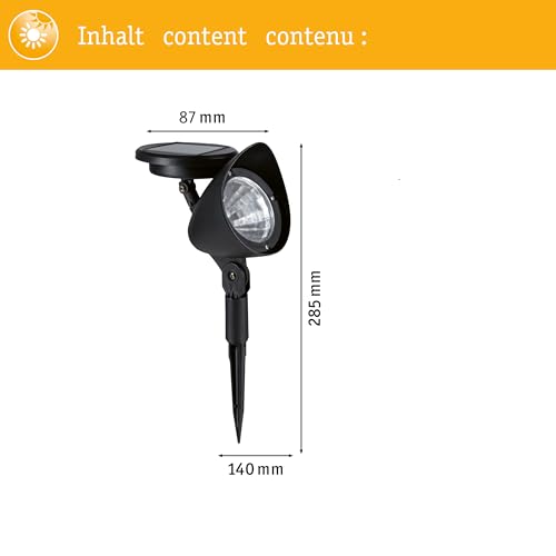 Spot solaire Solena Paulmann 94873 pour sécuriser vos pas