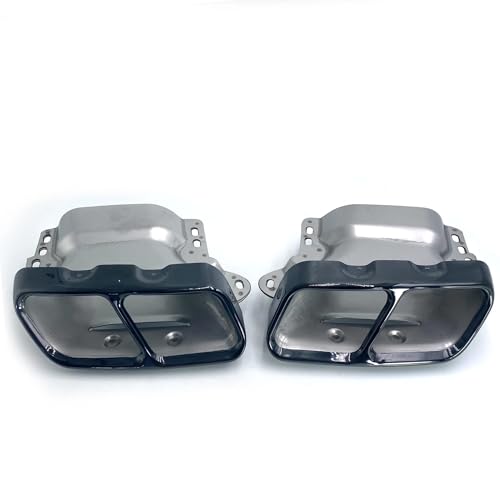 Silencieux d'échappement quad noir pour Mercedes AMG A45 W176 CLA45 C117