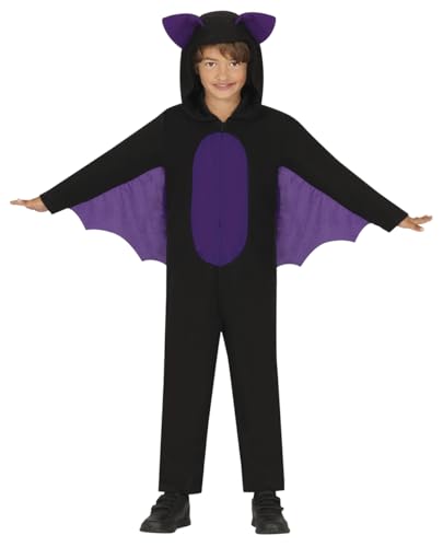 FIESTAS GUIRCA Flying Bat Jumpsuit Fancy Dress Costume Halloween Children 7-9- Years