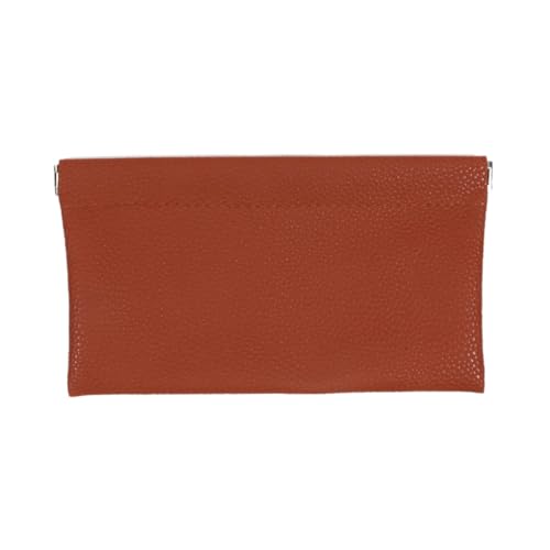 Generic 2PCS Self-Closing Money Bags, 20x11cm Money Pouch, Bank Bag, Cash Bag, Check Wallet, Cosmetics (Brown)