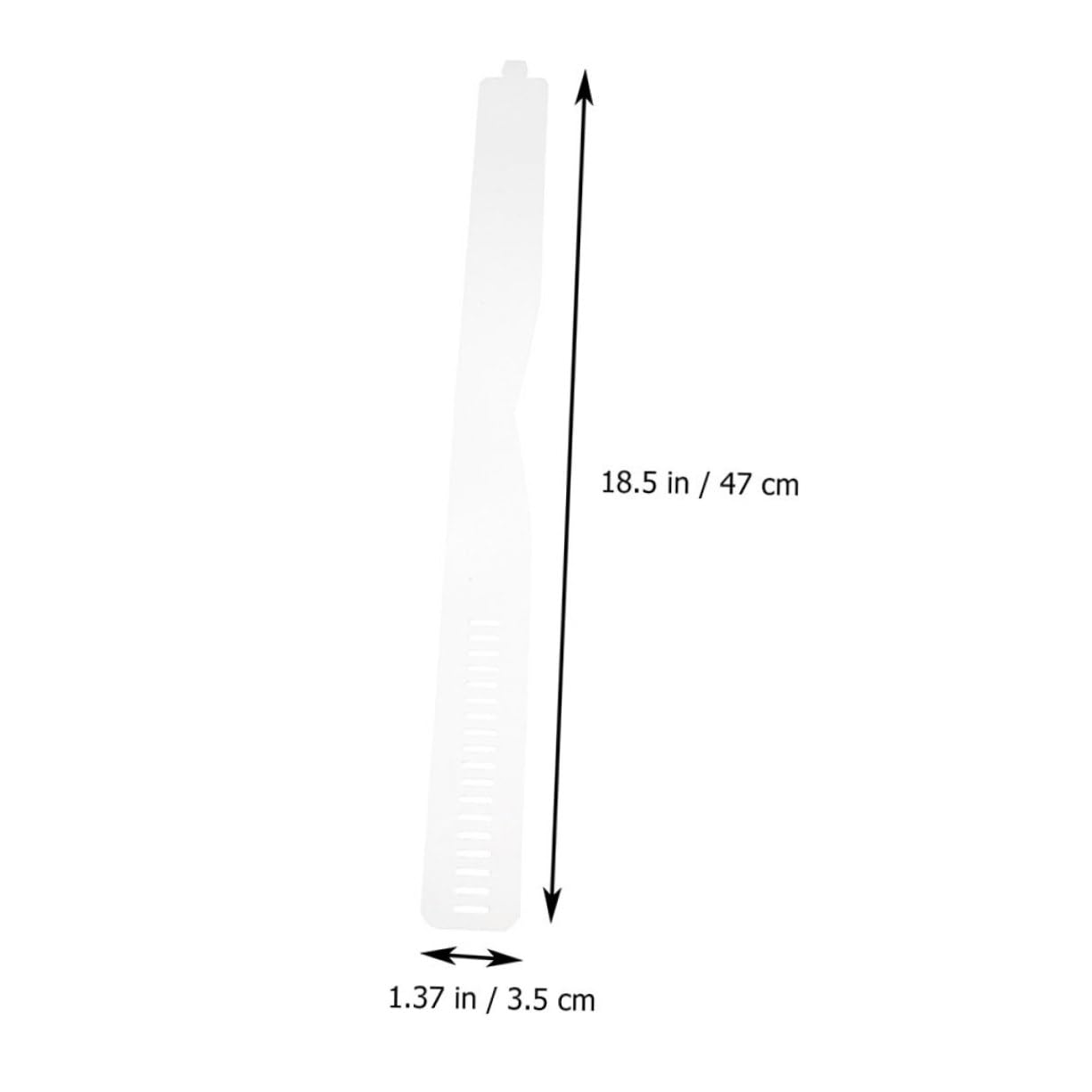 Healvian Collar Strips for Men's Police Shirt 80pcs Plastic Collar Fixing Strips Support Shirt