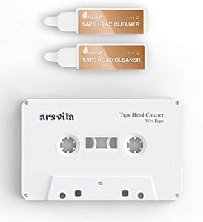 Arsvita Audio Tape/Cassette Head Cleaner with 2 Cleaner Solutions