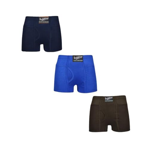 Image of LILSLIM Trend Men's Trunks with Pocket | Pack of 2 | 100% Super Combed Cotton Underwear | Mid Waist Innerwear with Inner Elastic Waistband (Multicolor)