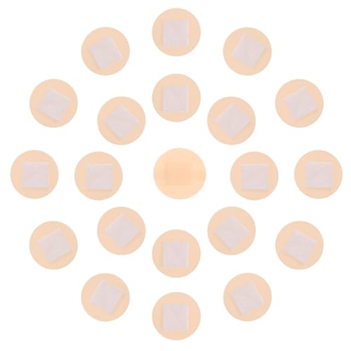 Beavorty Pequenas redondas de cor de pele, 100 unidades de cuidado, flexíveis, ideais como banda facial e emplastros pontuais para uso diário