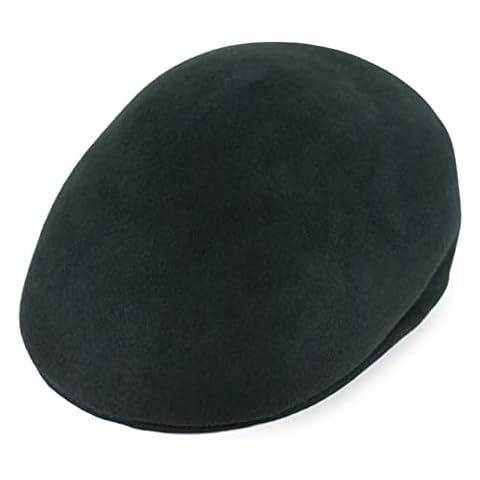 Hats in the Belfry Classic Ascot Cap | Made from Wool with Pull-On Closure and Grosgrain Ribbon Inner Band | Style Statement for Any Attire (Size: Large, Black) Cover