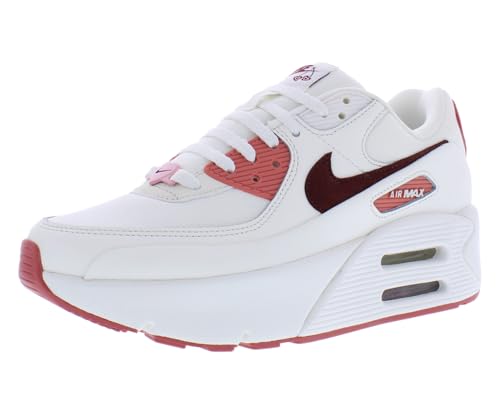 Nike Air Max 90 LV8 SE Womens Shoes Size 7.5, Color: White/Red-White