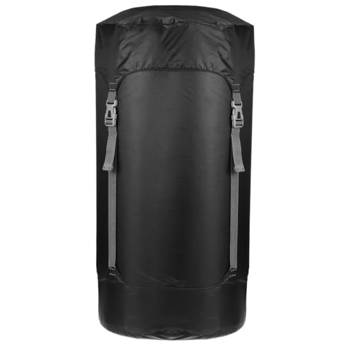 Kisangel Travel Compression Sack for Sleeping Bags Extra Storage Buckle for Camping Hiking Durable Material Versatile Use for Clothes Blankets