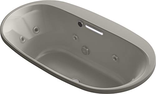 Kohler K-5716-H2-K4 Underscore Oval Bathtub, Cashmere Kohler K-5716-H2-K4 Underscore Oval Bathtub, Cashmere