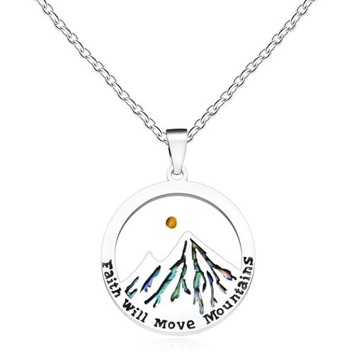 Vivaday Mosterdzaad ketting | Geloof zal bergen verplaatsen hanger kettingen | gepersonaliseerde christelijk geloof zegen verstelbare sieraden | Symboliseert geloof zo klein als een mosterdzaad