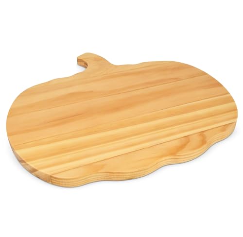 Tabla de cortar en forma de calabaza de madera miniatura 7