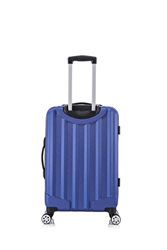 Rockland Santa Monica Hardside Spinner Wheel Luggage, Blue, 19", 24", 28"4