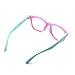 JUSLINK Blue Light Glasses for Kids, Flexible Computer Blue Light Blocking Glasses for Boys and Girls Age 4-13(Pink-green)