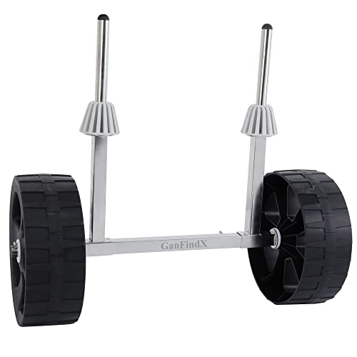 GanFindX Detachable Height-Enhancing Kayak Cart Made by Full Stainless Steel 304 | Puncture-Resistant Tires | 250 Lb Weight Rating