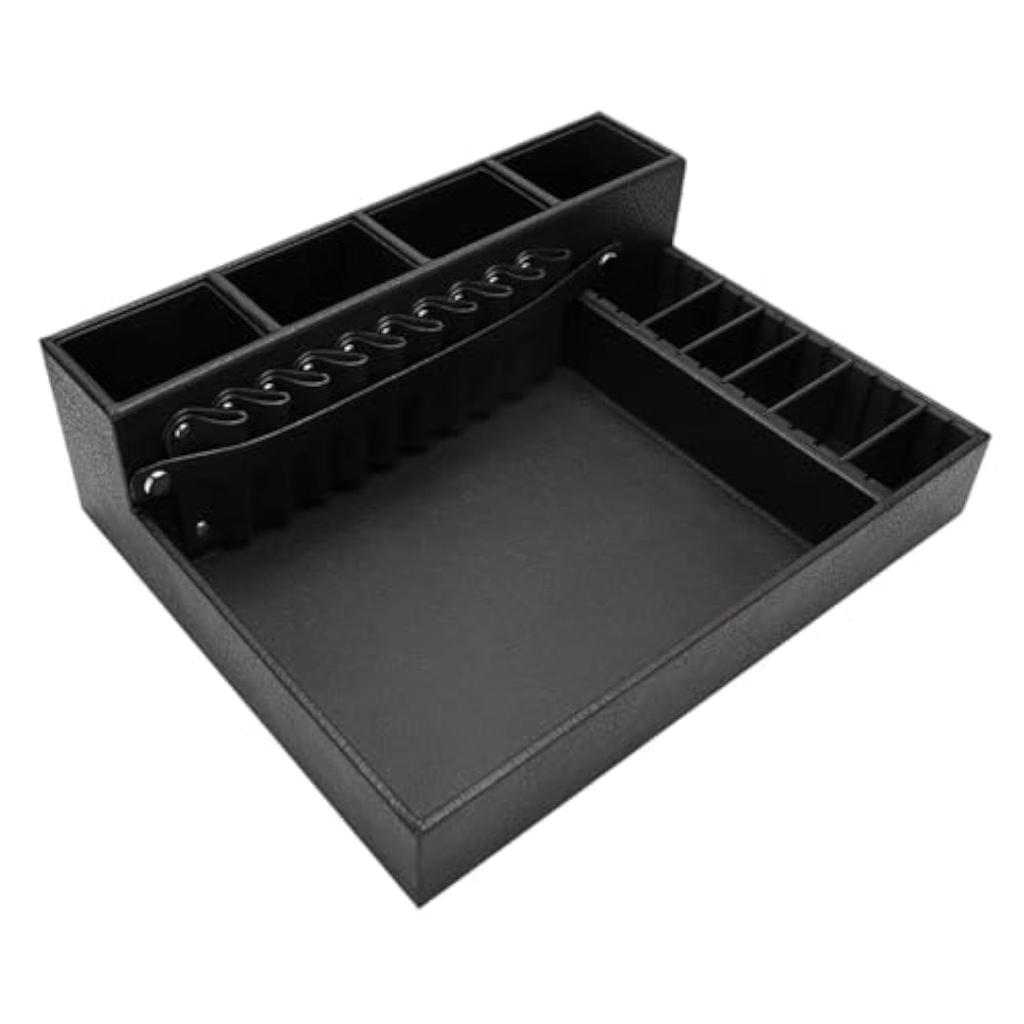 Barber Clippers Tray Station, PU Leather Tool Box