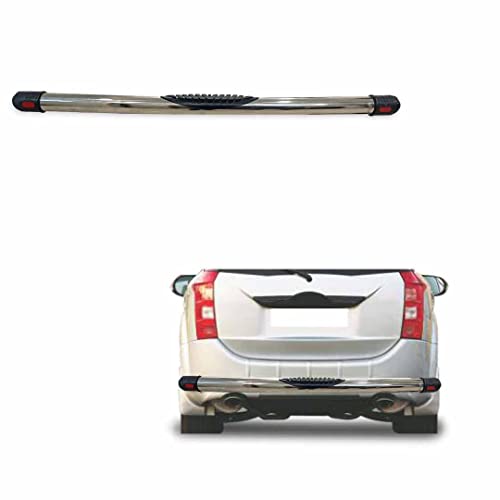 Image of Stainless Steel High Gloss Safety Rear Bumper Protector for XUV 500