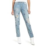 Hudson Women's Riley Crop Relaxed Straight 5 Pocket Jean, Amplify, 27