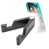 BoxWaveスタンドとマウント Bluetooth付きTIMMKOO Q3E MP3プレーヤーに対応 - デスクトップアルミニウムソロスタンド、調節可能なハンズフリーポータブルゴム足付き - ジェットブラック