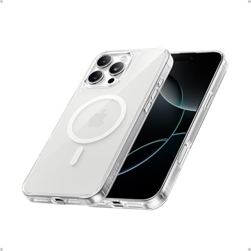 Anker MagGo Clear Magnetic Phone Case for iPhone 16 Pro, Ultra-Slim and Durable Protective Cover, Compatible with MagSafe, Clear Case Exclusively Designed for iPhone 16 Pro Clear iPhone16 Pr