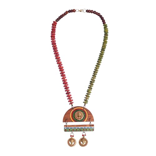 Image of AAKRITI ART CREATIONS Handcrafted Tribal Dhokra Necklace Collection | Royal, Pharaoh & Butterfly-Inspired Artisan Brass Statement Jewelry | Ethnic, Elegant & Artistic Necklaces for Women