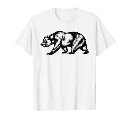 Bandera del estado de California Grizzly Bear de California Camiseta