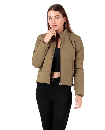 Image of Brazo Cotton Women's Crop Winterwear Jacket - Stylish, Warm, and Comfortable for Ultimate Winter Protection